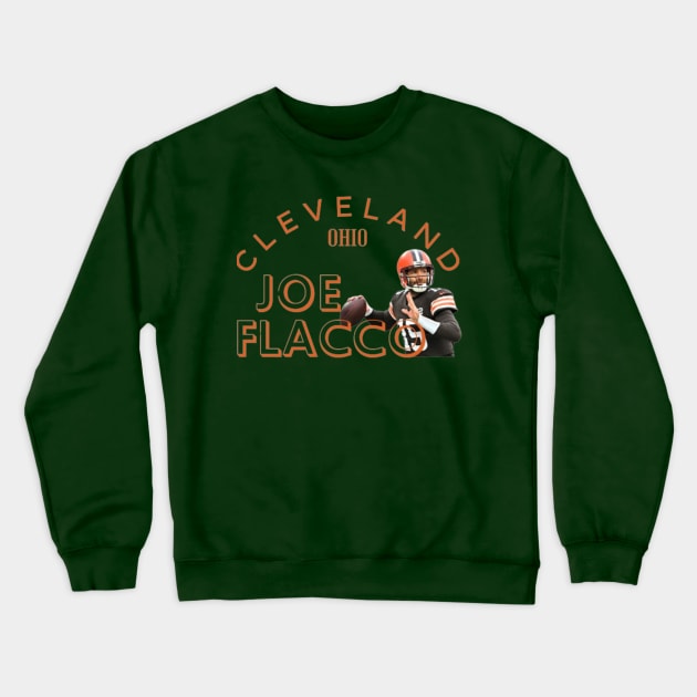 JOE FLACCO CLEVELAND Crewneck Sweatshirt by Alexander S.